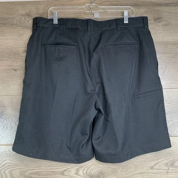 PGA Tour Shorts Mens Size 36 Black Golf Chino Flat Front Casual Cargo 5 pockets - Picture 3 of 9